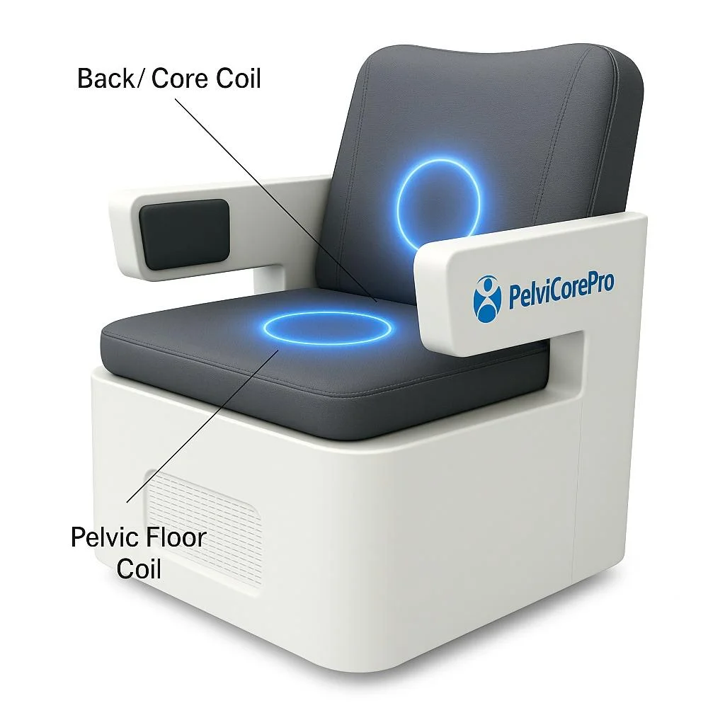 PelviCorePro Dual-Coil HIFEM Technology