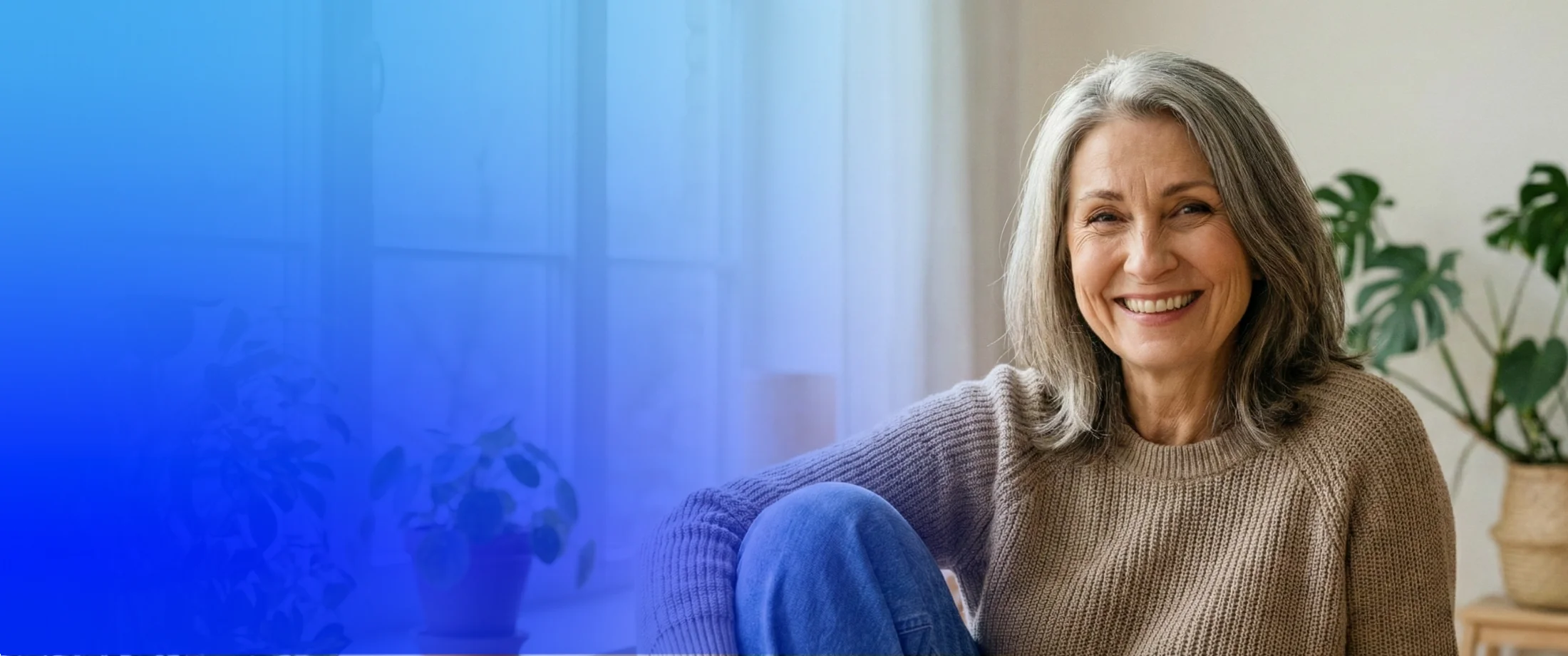 Confident woman in her 40s-70s