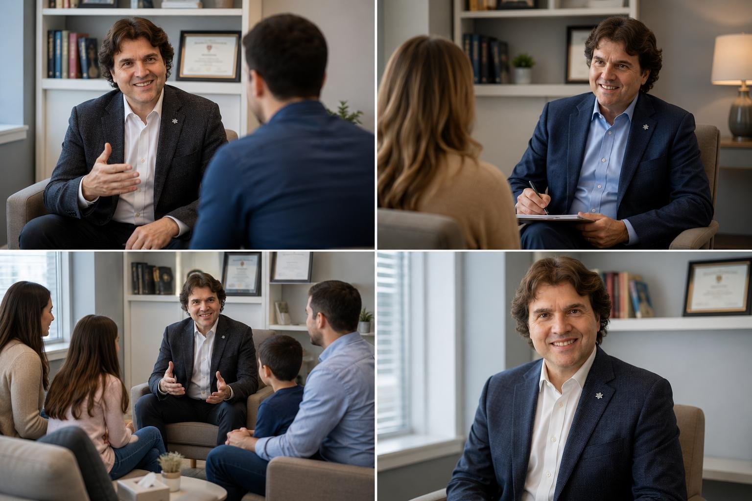 rick-with-individual-family Body & Mind counselling Windsor Ontario therapist Rick Saruna helping client