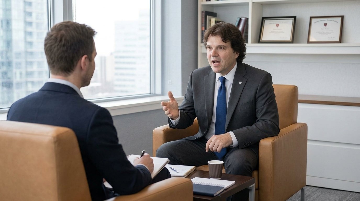 Rick Saruna Drinking Control Consultation Windsor Rick Saruna discussing drinking control with a client at Body & Mind Natural Health Clinic in Windsor Ontario